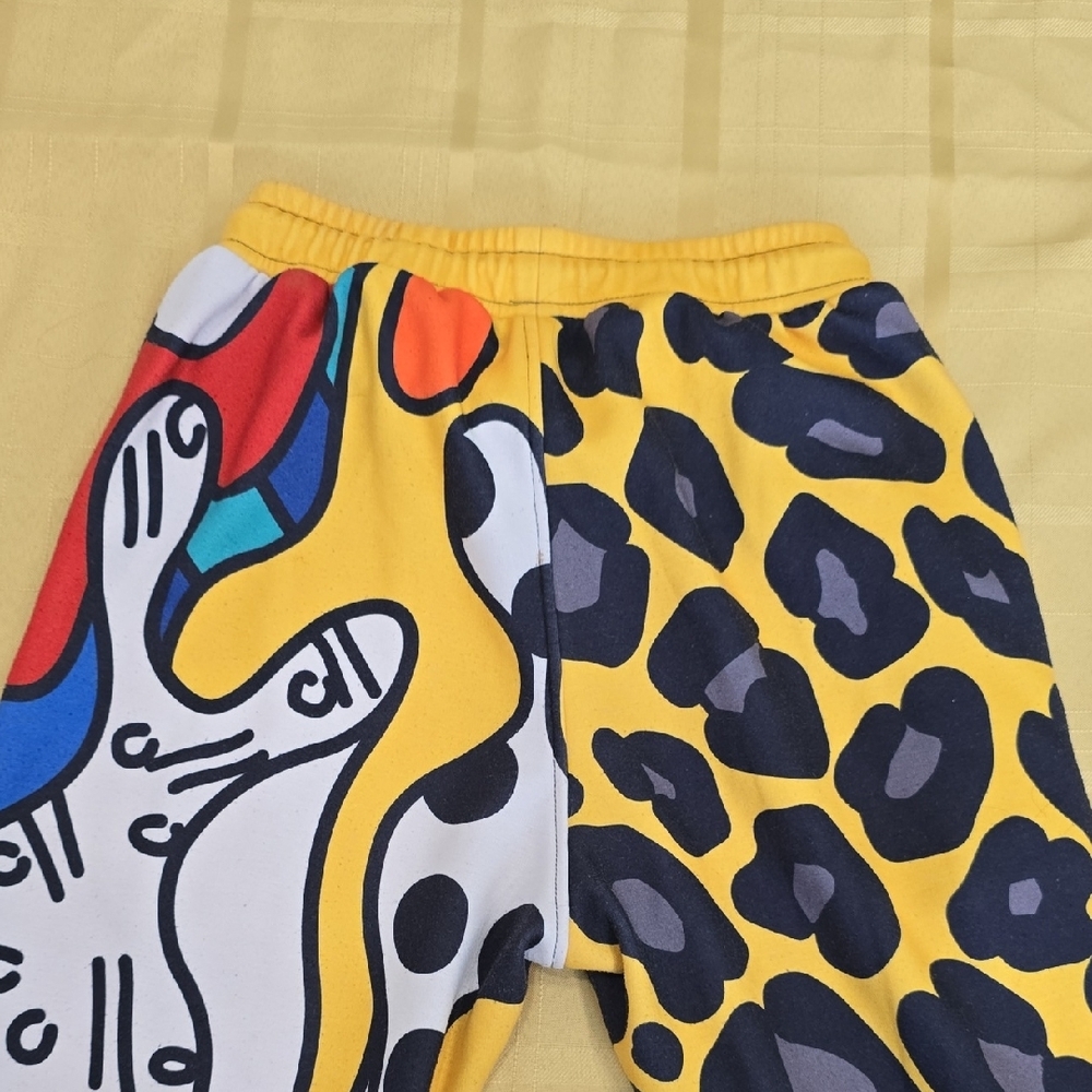 Freshhoods By Britto "New Day" Colorblock Print Sweatpants - Size M - Picture 2 of 11